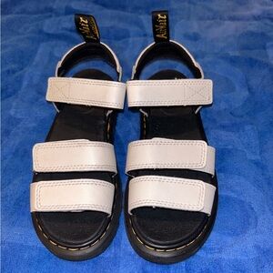 Dr. Martens Girls Klaire J Slingback Sandals US 2 Youth White